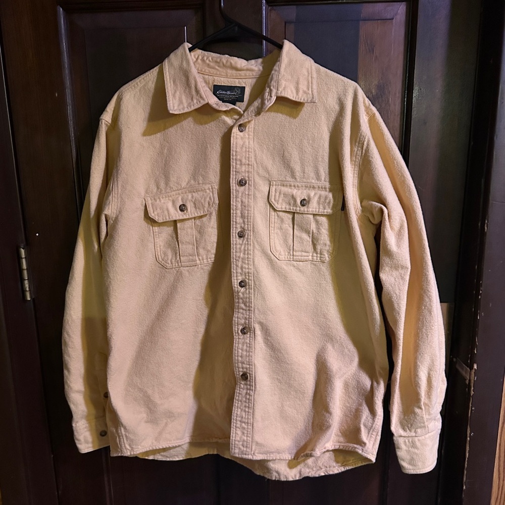 Eddie Bauer Button Down Shirt/long sleeve /100% Cotton / size Large
